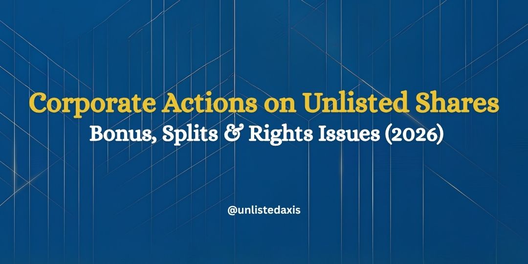 Corporate Actions on Unlisted Shares: Bonus, Splits & Rights Issues (2026)