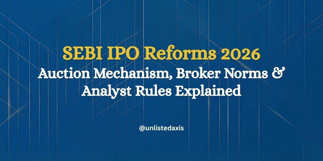 SEBI IPO Reforms 2026: Auction Mechanism, Broker Norms & Analyst Rules Explained