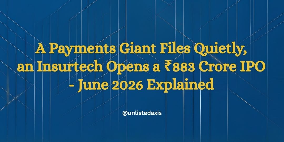 Payments Giant Files DRHP Confidentially, Insurtech Opens ₹883 Cr IPO — June 2026 Explained | Fintech IPO Watch